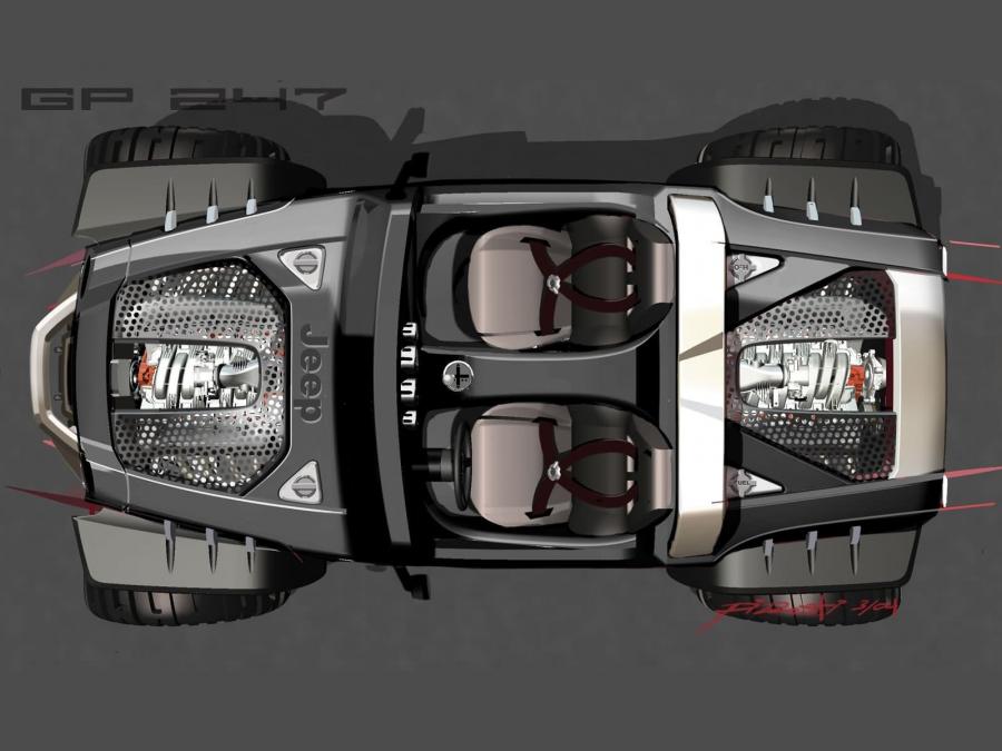  Jeep Hurricane concept 2005 года  (фото 29 из 58)